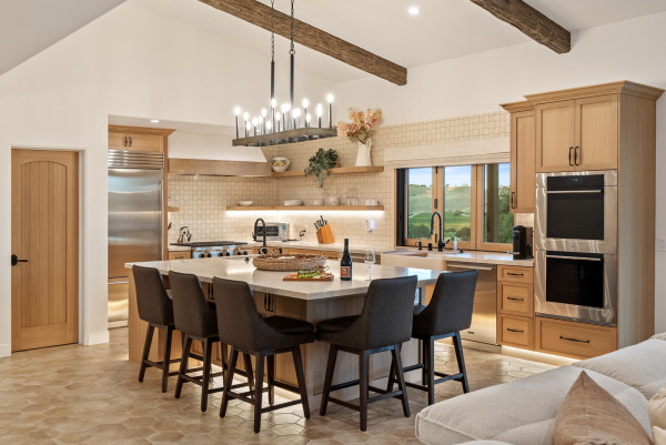 Paso Robles Geneseo Custom Home Build Kitchen Island