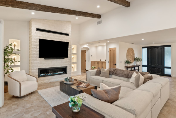 Paso Robles Geneseo Custom Home Build Living Room