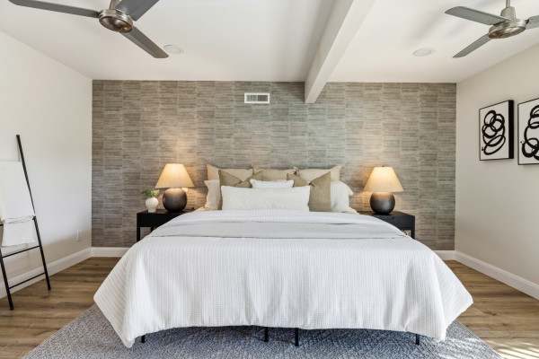 Rich San Luis Obispo Custom Home Build Bedroom