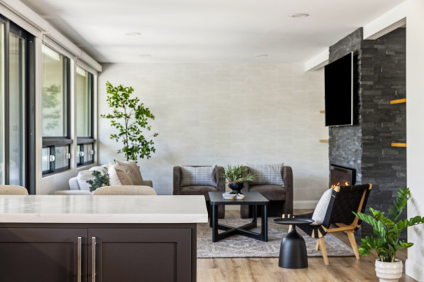 Rich San Luis Obispo Custom Home Build Living Room