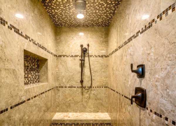San Guillermo Atascadero Custom Home Build Master Bathroom Shower