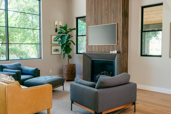 Templeton Foxtail Custom Home Build Living Room